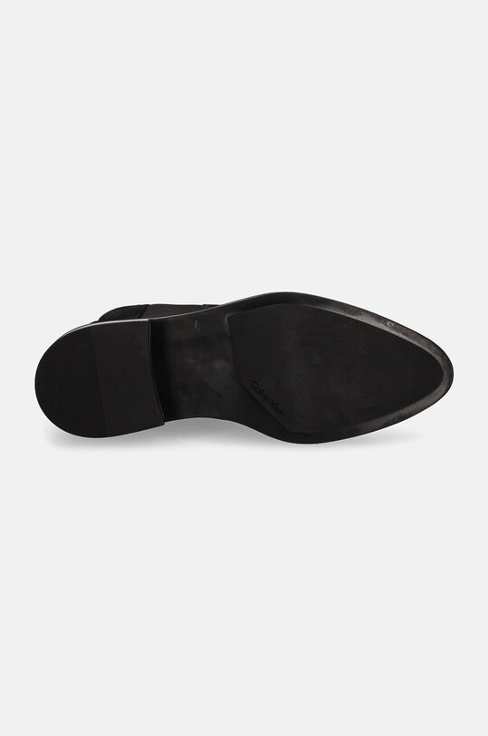 Замшеві черевики Calvin Klein HEEL CHELSEA BOOT 30 SUE HW0HW02191 чорний