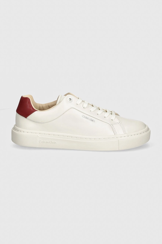 Calvin Klein sneakersy CUPSOLE LACE UP W/ML LTH HW0HW02201 biały AW24