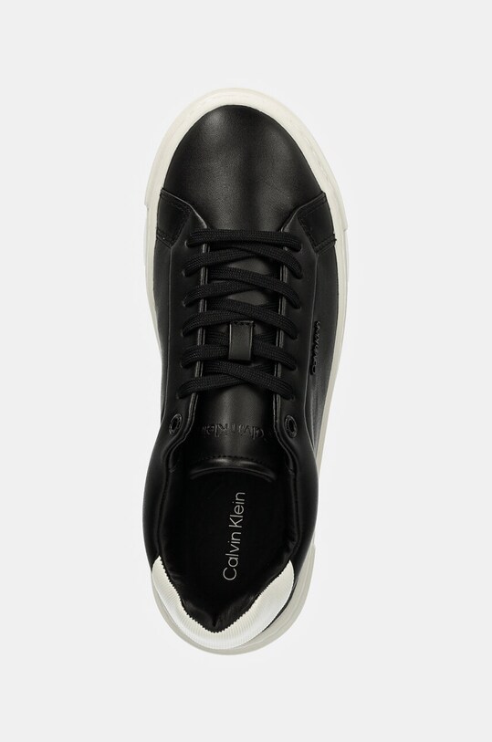 Кроссовки Calvin Klein CUPSOLE LACE UP W/ML LTH чёрный HW0HW02201