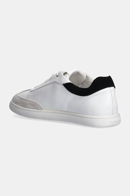 Obuv Kožené tenisky Calvin Klein LP CUPSOLE LACE UP LTH MIX HW0HW02208 biela