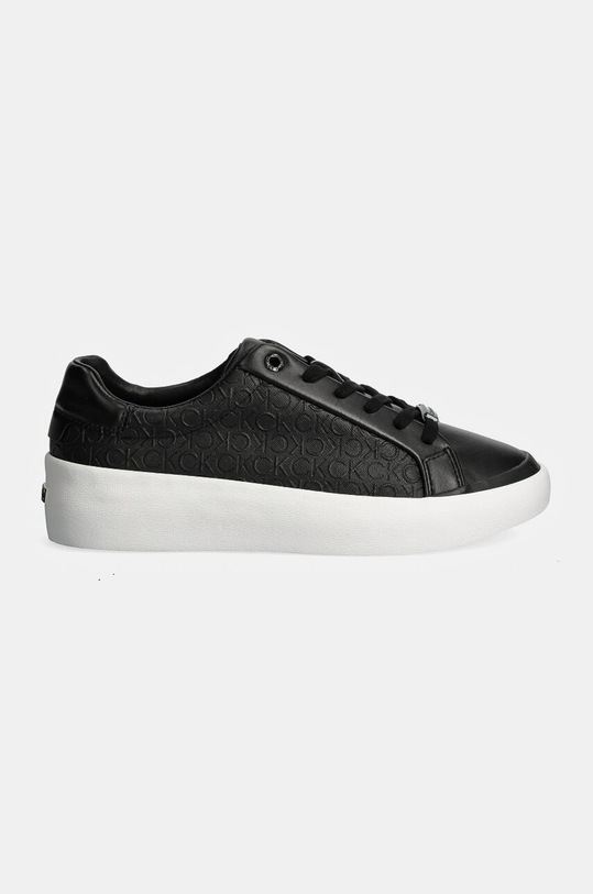 Sneakers boty Calvin Klein VULC LACE UP MONO MIX HW0HW02212 černá AW24