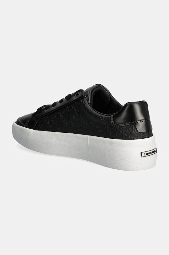 Boty Sneakers boty Calvin Klein VULC LACE UP MONO MIX HW0HW02212 černá