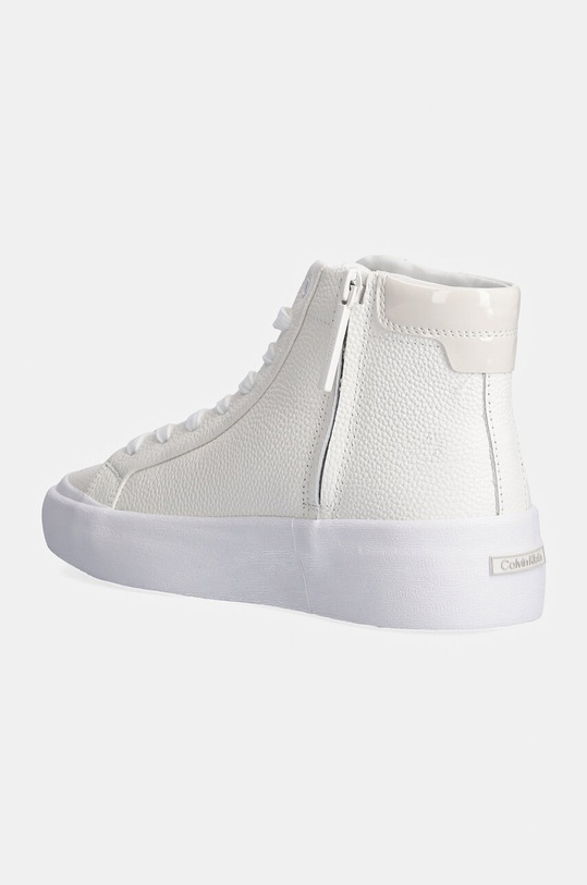 Παπούτσια Δερμάτινα αθλητικά παπούτσια Calvin Klein VULC HIGH TOP LTH HW0HW02213 λευκό