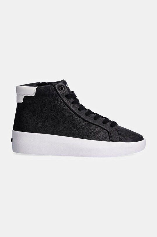 Кожаные кроссовки Calvin Klein VULC HIGH TOP LTH HW0HW02213 чёрный NC24