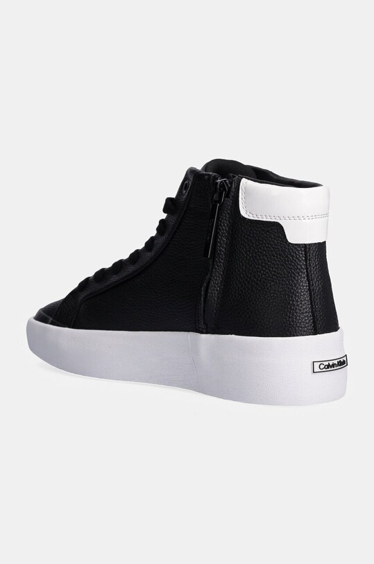 Обувь Кожаные кроссовки Calvin Klein VULC HIGH TOP LTH HW0HW02213 чёрный