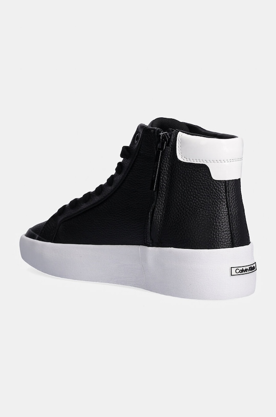 Încălțăminte Calvin Klein sneakers din piele VULC HIGH TOP LTH HW0HW02213 negru