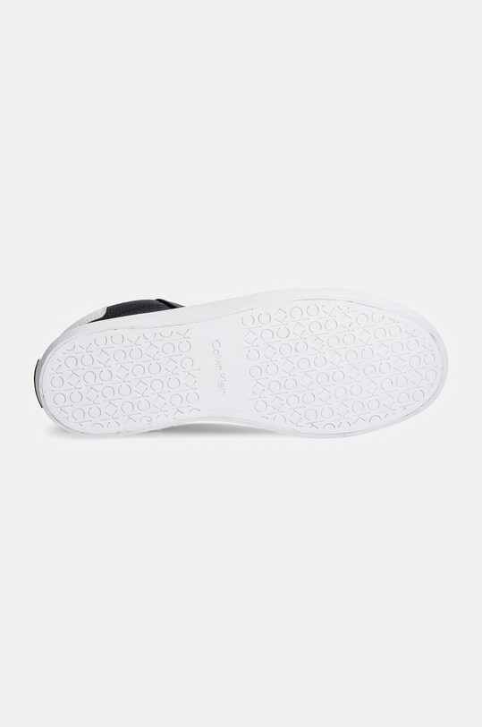 Кожаные кроссовки Calvin Klein VULC HIGH TOP LTH HW0HW02213 чёрный