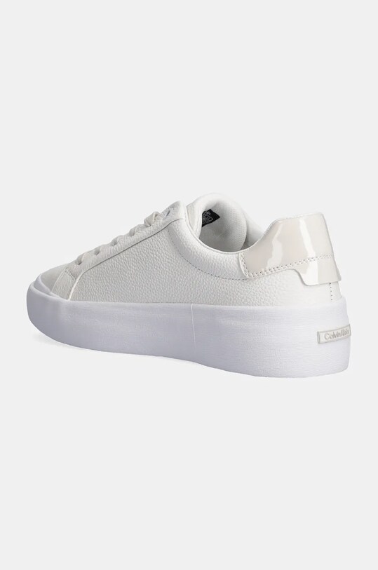 Παπούτσια Δερμάτινα αθλητικά παπούτσια Calvin Klein VULC LACE UP LTH HW0HW02214 λευκό