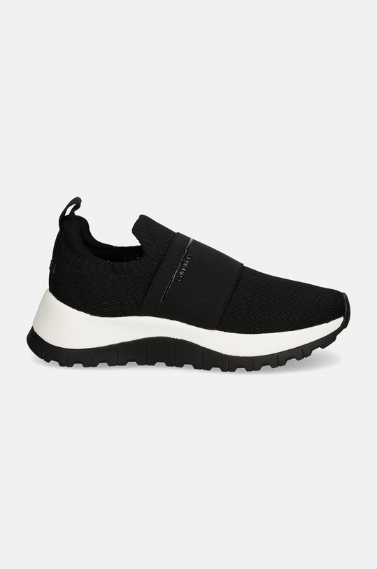 Sneakers boty Calvin Klein RUNNER SLIP ON W/ELASTIC MIX M HW0HW02259 černá AW24