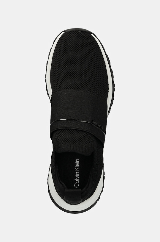 Sneakers boty Calvin Klein RUNNER SLIP ON W/ELASTIC MIX M černá HW0HW02259