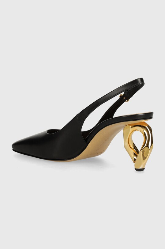 Încălțăminte JW Anderson pantofi de piele Chain Heel ANW43022A.999 negru