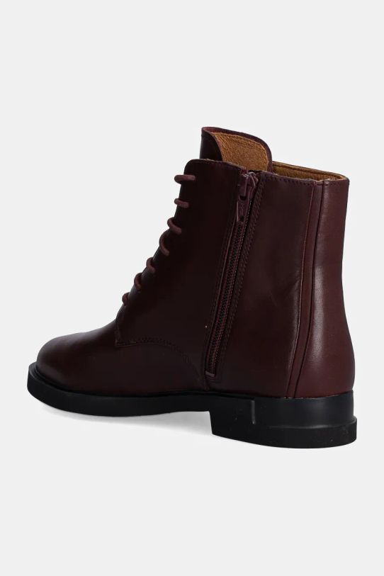Boty Kožené kotníkové boty Camper Iman K400300.008 burgundské
