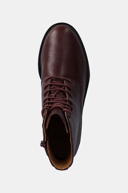 Kožené kotníkové boty Camper Iman burgundské K400300.008