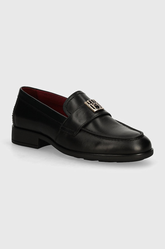 Tommy Hilfiger mocasini de piele TH LEATHER CLASSIC LOAFER piele negru FW0FW07961