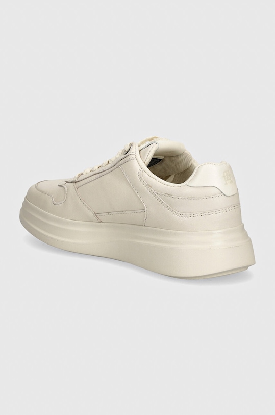 Obuwie Tommy Hilfiger sneakersy skórzane LUX POINTY COURT SNEAKER FW0FW07991 beżowy