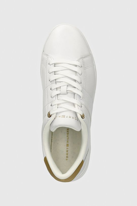 Tommy Hilfiger sneakersy skórzane CHIC PANEL COURT SNEAKER biały FW0FW07998