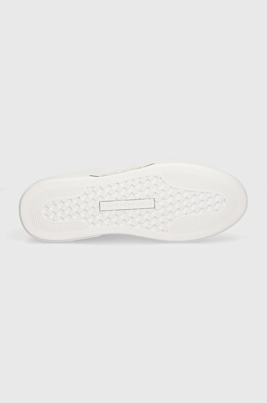 Δερμάτινα αθλητικά παπούτσια Tommy Hilfiger CHIC PANEL COURT SNEAKER FW0FW07998 λευκό