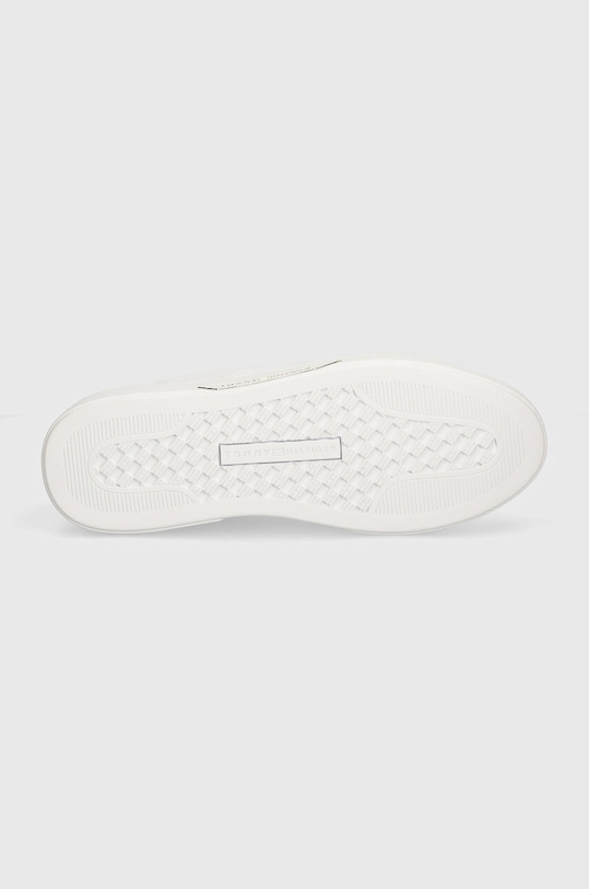 Kožené sneakers boty Tommy Hilfiger CHIC PANEL COURT SNEAKER FW0FW07998 bílá