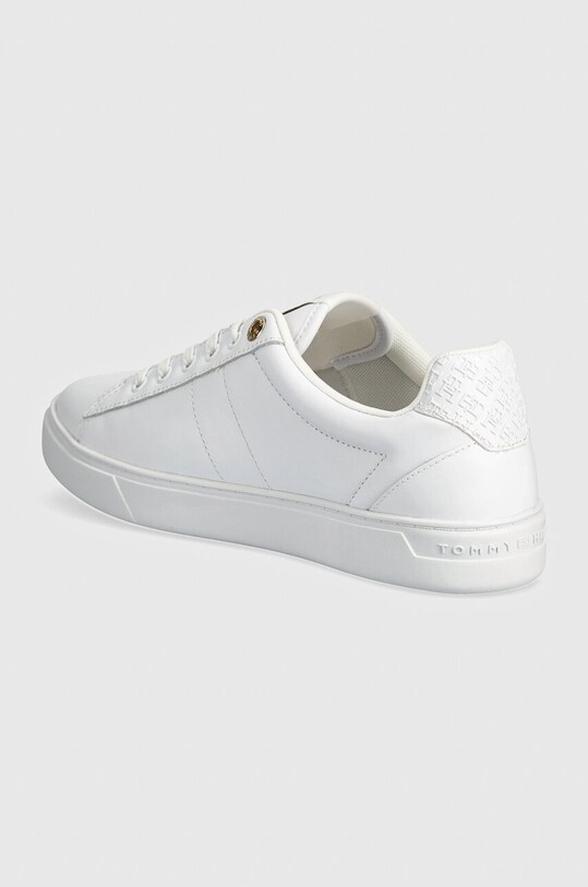 Obuv Kožené tenisky Tommy Hilfiger ELEVATED ESSENT SNEAKER MONOGRAM FW0FW07999 biela