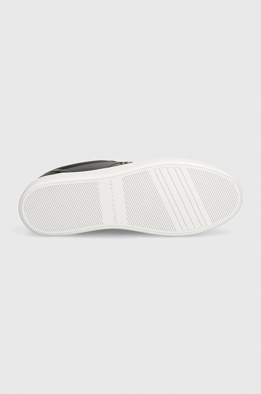 Tommy Hilfiger bőr sportcipő ELEVATED ESSENT SNEAKER MONOGRAM FW0FW07999 fekete