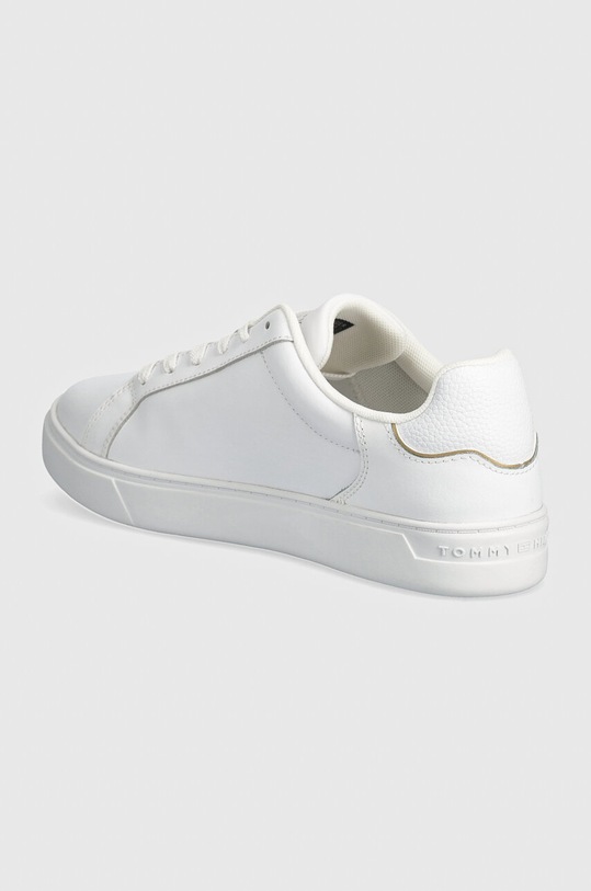 Boty Kožené sneakers boty Tommy Hilfiger ESSENTIAL COURT SNEAKER FW0FW08000 bílá