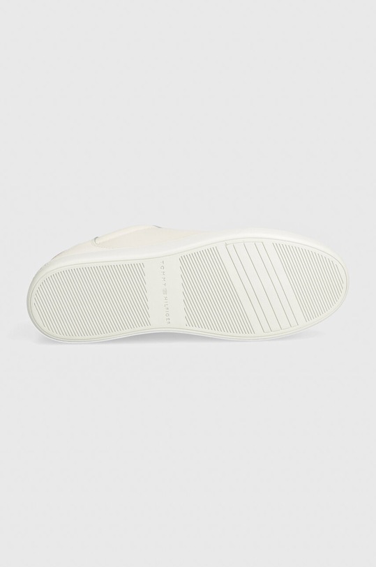 Kožené sneakers boty Tommy Hilfiger ESSENTIAL COURT SNEAKER FW0FW08000 béžová