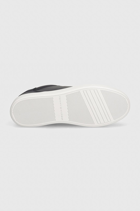 Kožené sneakers boty Tommy Hilfiger ESSENTIAL COURT SNEAKER FW0FW08000 námořnická modř