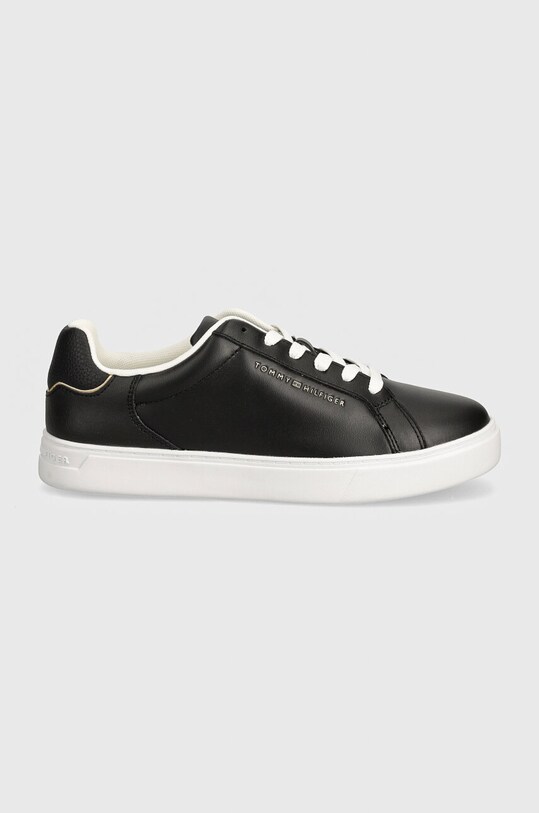 Кожаные кроссовки Tommy Hilfiger ESSENTIAL COURT SNEAKER FW0FW08000 чёрный AW24