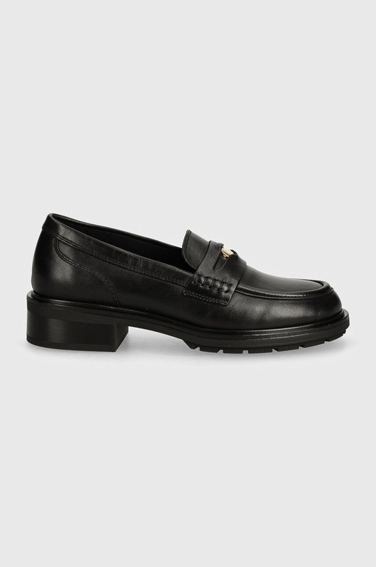 Tommy Hilfiger mokasyny skórzane TH PENNY LOAFER FW0FW08029 czarny AW24