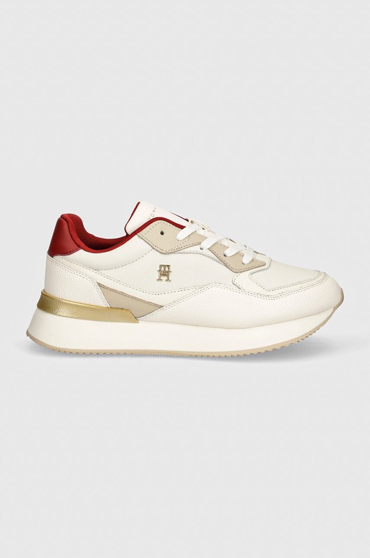 Шкіряні кросівки Tommy Hilfiger CHIC CHUNKY RUNNER FW0FW08203 бежевий AW24