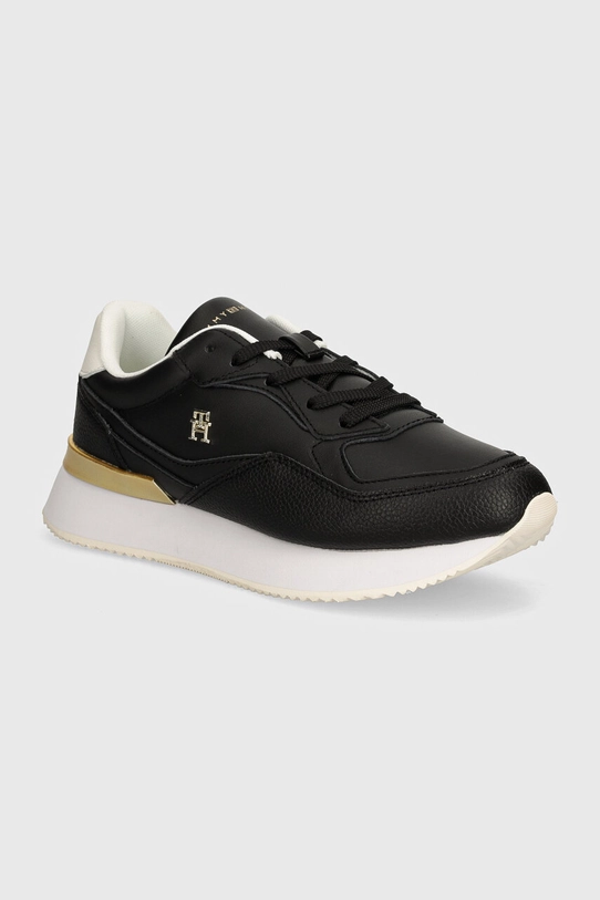 Tommy Hilfiger sneakersy skórzane CHIC CHUNKY RUNNER płaska czarny FW0FW08203