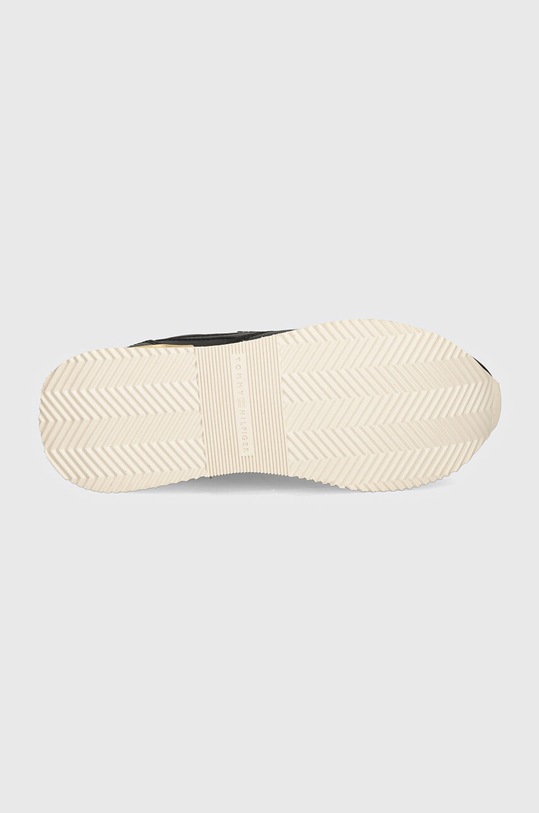 Kožené sneakers boty Tommy Hilfiger CHIC CHUNKY RUNNER FW0FW08203 černá
