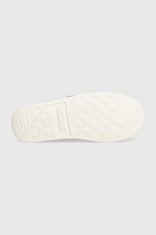 Tommy Hilfiger sneakers in pelle TH PLATFORM SNEAKER LTHR FW0FW08209 bianco