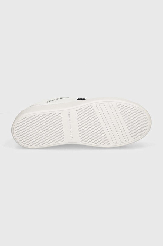Tommy Hilfiger sneakersy skórzane TH PLATFORM COURT SNEAKER NBK FW0FW08210 biały