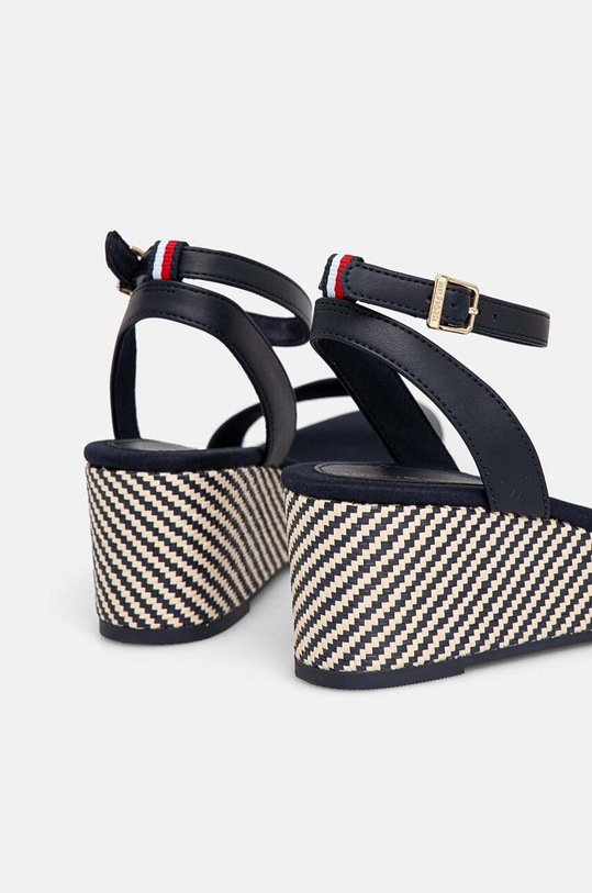 Sandale Tommy Hilfiger IM RAFFIA SANDAL mornarsko plava FW0FW08226