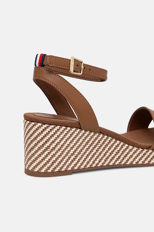 Sandale Tommy Hilfiger IM RAFFIA SANDAL FW0FW08226 smeđa