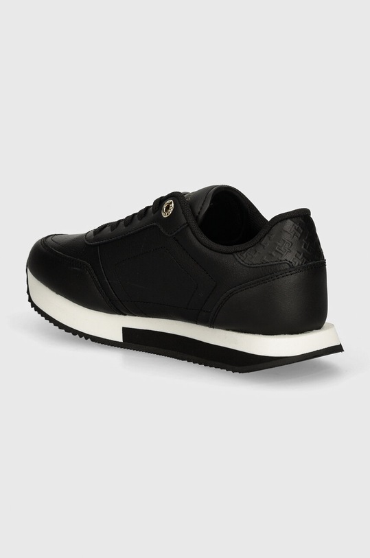 Încălțăminte Tommy Hilfiger sneakers din piele ELEVATED ESSENT RUNNER MONOGRAM FW0FW08285 negru