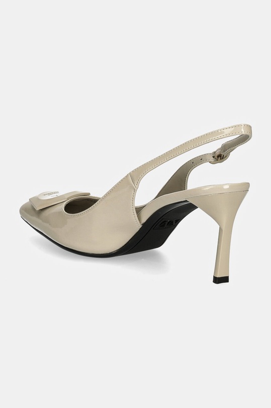 Încălțăminte Armani Exchange pantofi cu toc XDE016.XV884.01797 gri