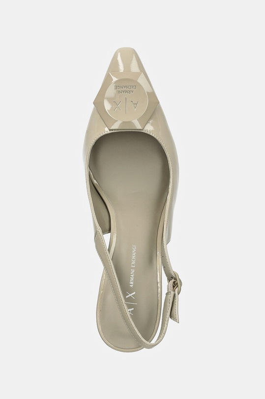 Armani Exchange pantofi cu toc gri XDE016.XV884.01797