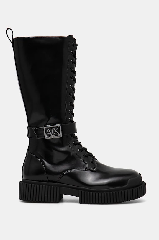 Vysoké čižmy Armani Exchange XDO017.XV876.00002 čierna AW24