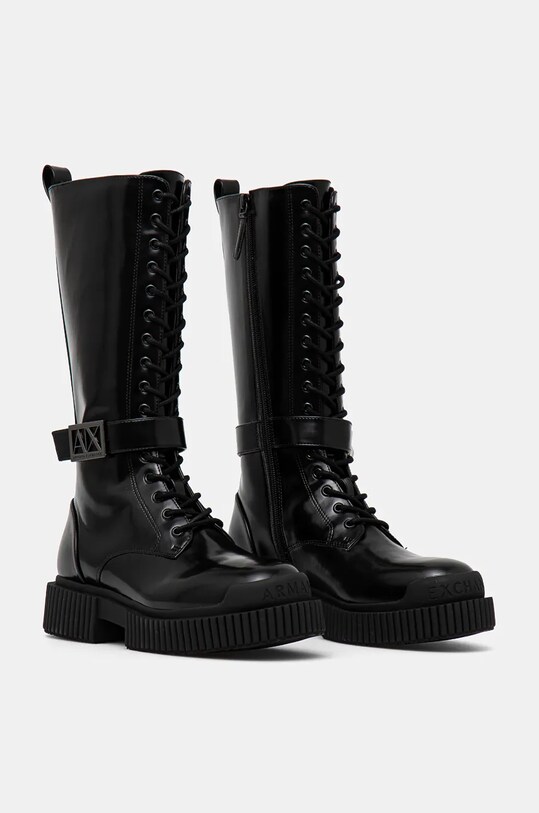 Încălțăminte Armani Exchange cizme XDO017.XV876.00002 negru
