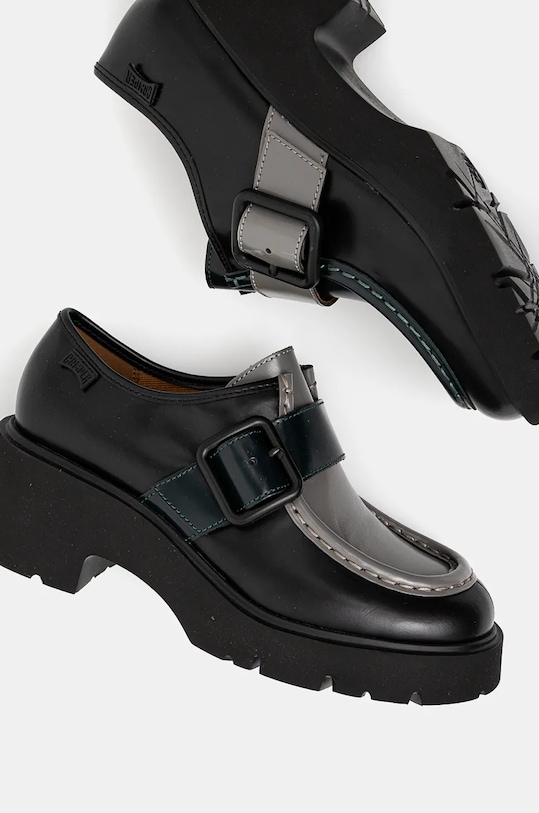 Кожени мокасини Camper TWS черен K201682.003