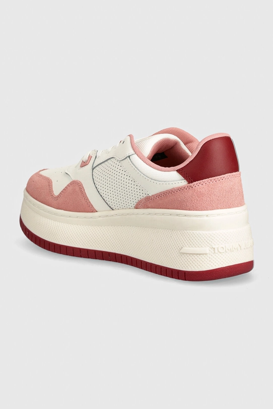 Взуття Кросівки Tommy Jeans TJW RETRO BASKET FLATFORM MIX EN0EN02654 рожевий