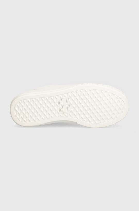 Kožené sneakers boty Tommy Jeans TJW CUPSOLE SNEAKER DENIM EN0EN02652 bílá
