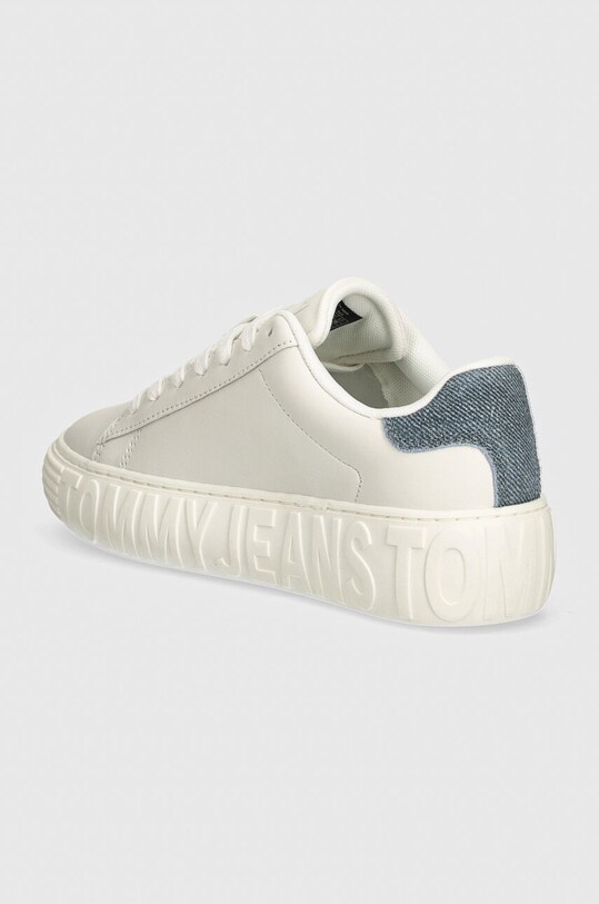 Обувь Кожаные кроссовки Tommy Jeans TJW FANCY LEATHER CUPSOLE EN0EN02575 белый