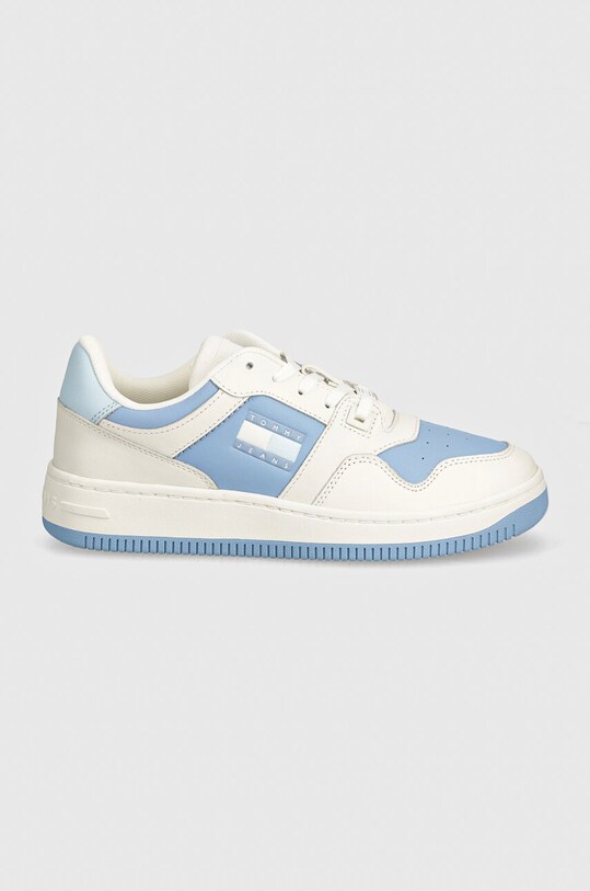 Tommy Jeans sneakers din piele TJW RETRO BASKET TONAL LOGO EN0EN02571 albastru AW24