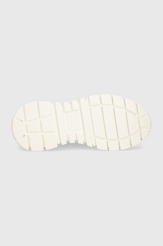 Kecky Tommy Jeans TJW VULC FLATFORM MC MIX MEDIA EN0EN02570 bílá