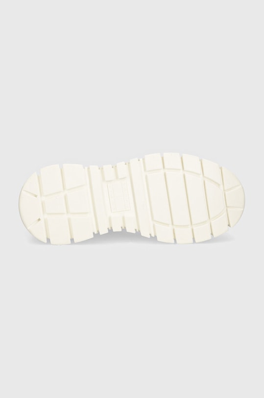 Kecky Tommy Jeans TJW VULC FLATFORM MC MIX MEDIA EN0EN02570 bílá