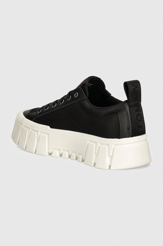 Boty Tenisky Tommy Jeans TJW VULC FLATFORM LC MIX MEDIA EN0EN02569 černá