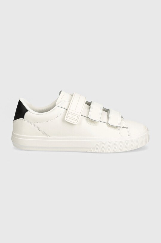 Шкіряні кросівки Tommy Jeans TJW CUPSOLE SNEAKER VELCRO EN0EN02568 білий AW24